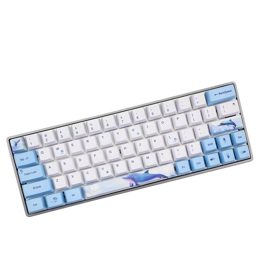 Cute Blue Whale Dye-Sublimation Keycaps