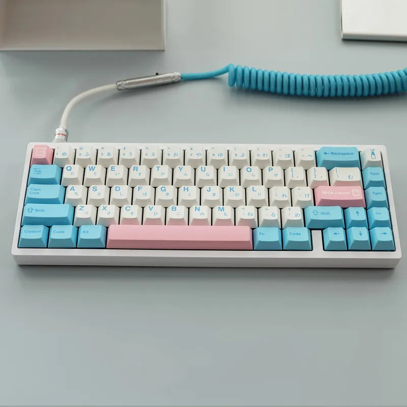 Milk Keycaps Milk Cover Keycap PBT Sublimation Key-Cap Cherry Profile 140 Keys Compatible 87/104/108/84/64/98/96