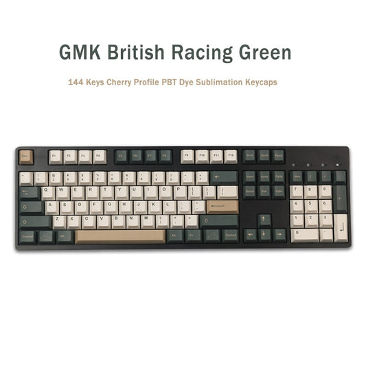 144 Keys GMK British Racing Green Keycaps