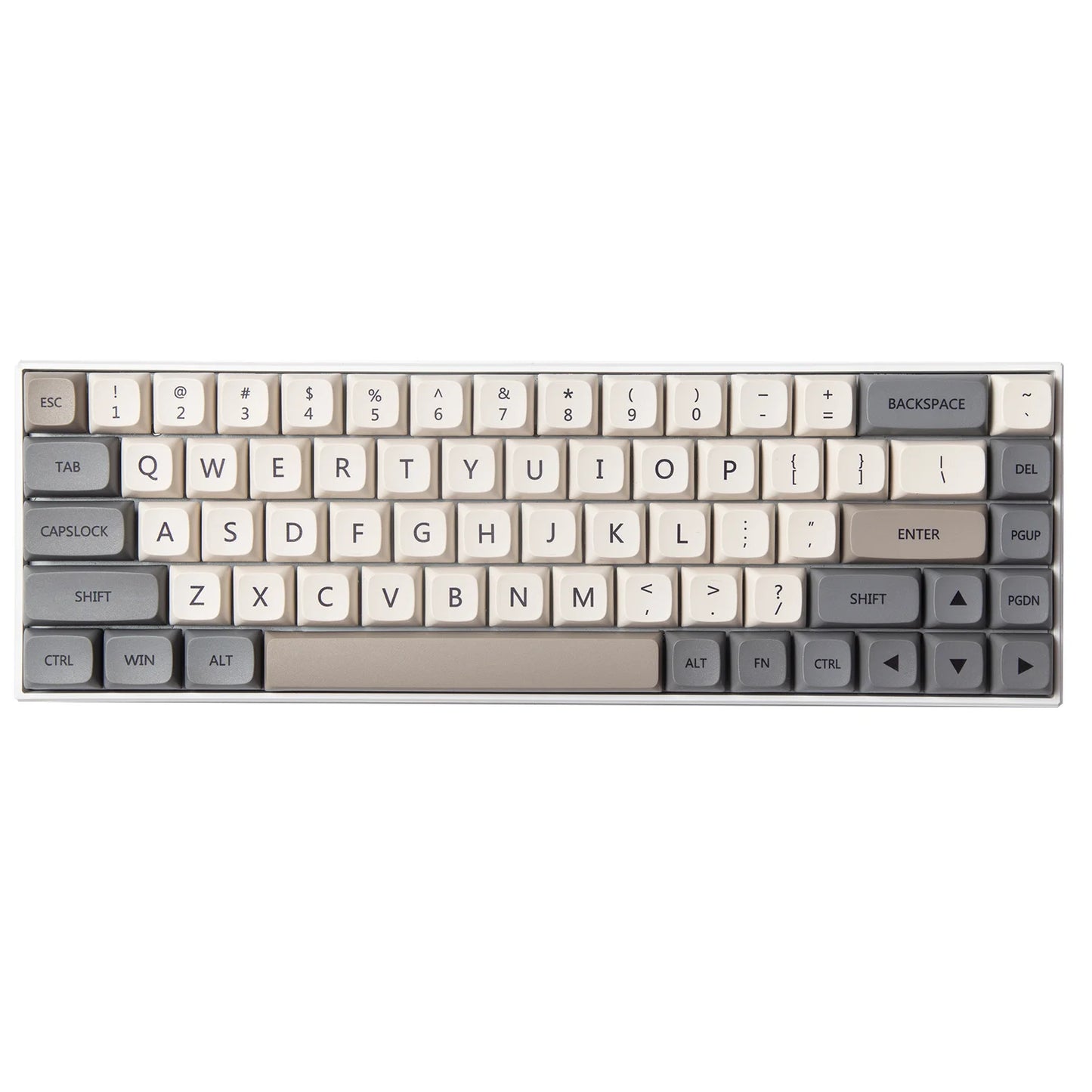 Minimalist White Gray English Japanese Keycap for Mechanical Keyboard MX Switch