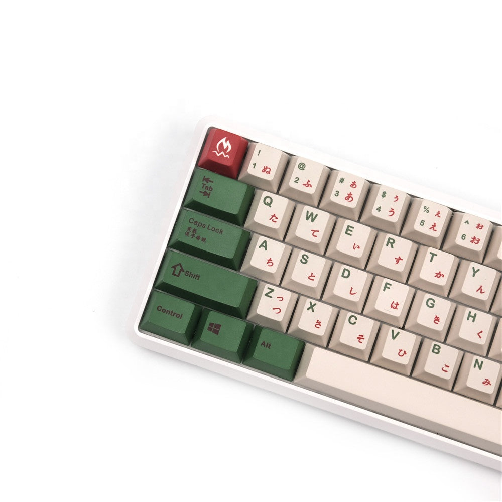 Japanese Camping PBT Keycap for Mechanical Keyboard Cherry MX Keycaps Set GH60/GK61/GK64/87/96/104/108