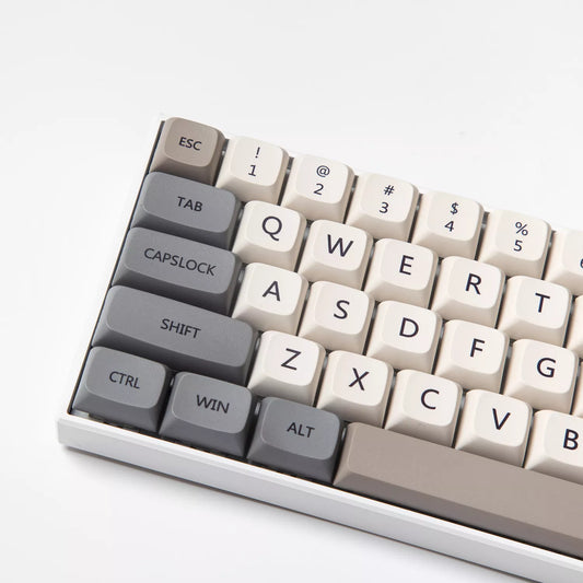 Minimalist White Gray English Japanese Keycap for Mechanical Keyboard MX Switch